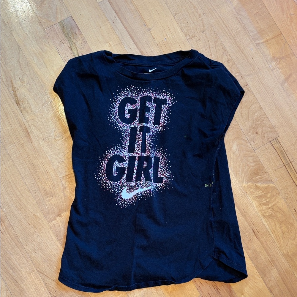 Nike Kids' Black 'Get It Girl' T-Shirt